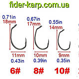 Коропові гачки «Krank Strong-G Carp» √6, фото 3