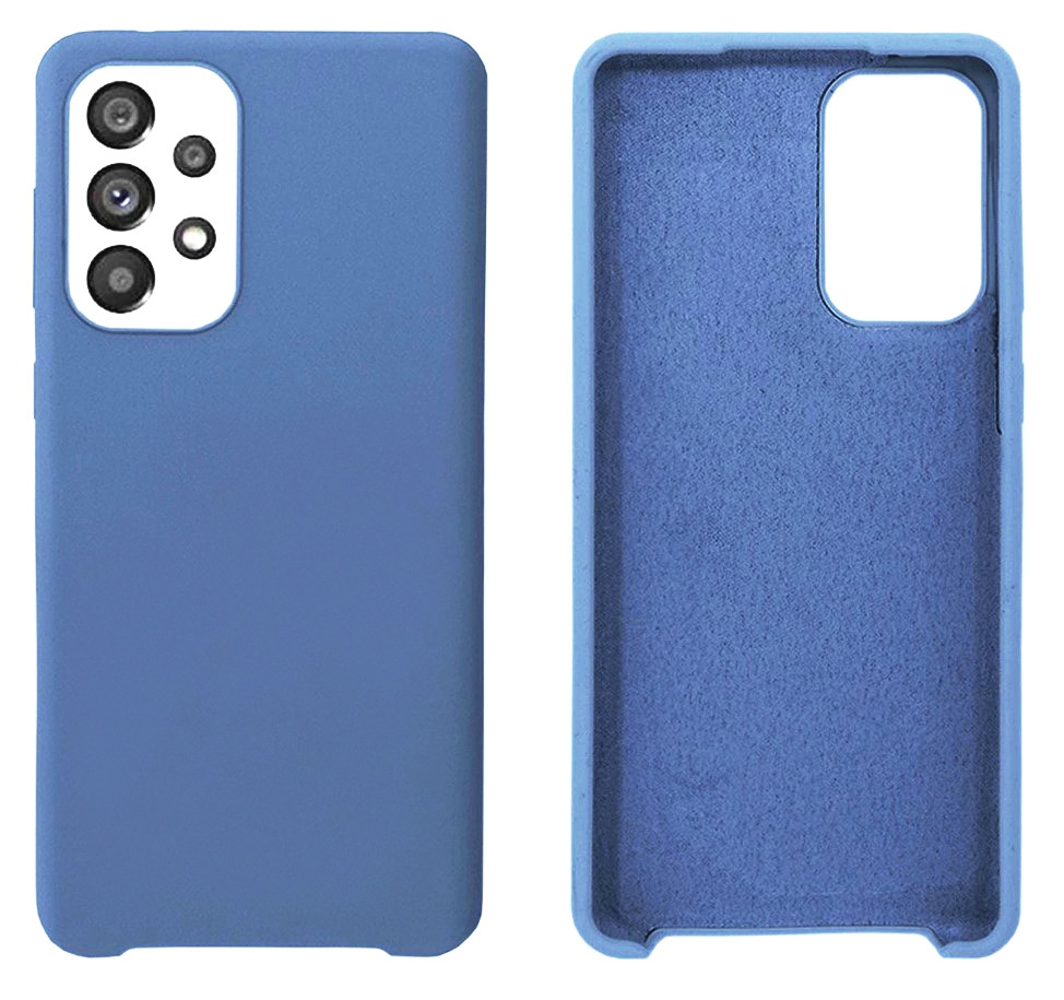 Чохол Silicone case Camera Protective для Samsung A53 (10) Синій Azure