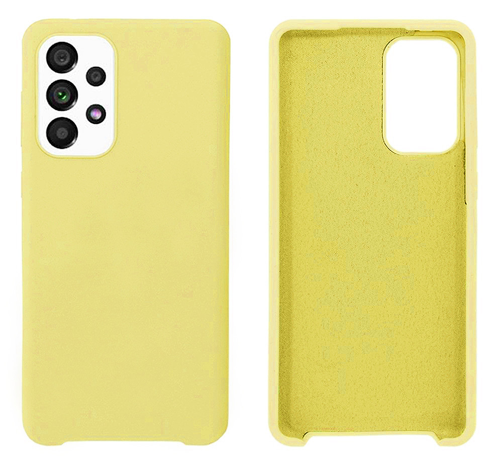 Чохол Silicone case Camera Protective для Samsung A73 (20) жовтий Yellow