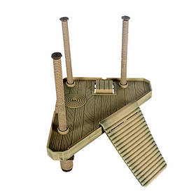 Місток плаваючий для черепах кутовий пластиковий NOMOypet Floating platform 31.5x29x31 см