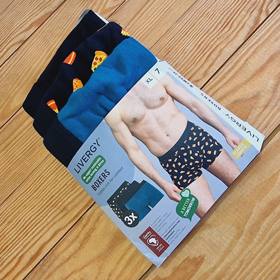 Комплект труси-боксери з 3 штук, розмір XL, колір смарагдовий, чорний