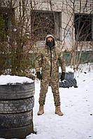 Костюм чоловічий Terra Hot мультикам на флісі осінь зима весна бафф та рукавички хакі