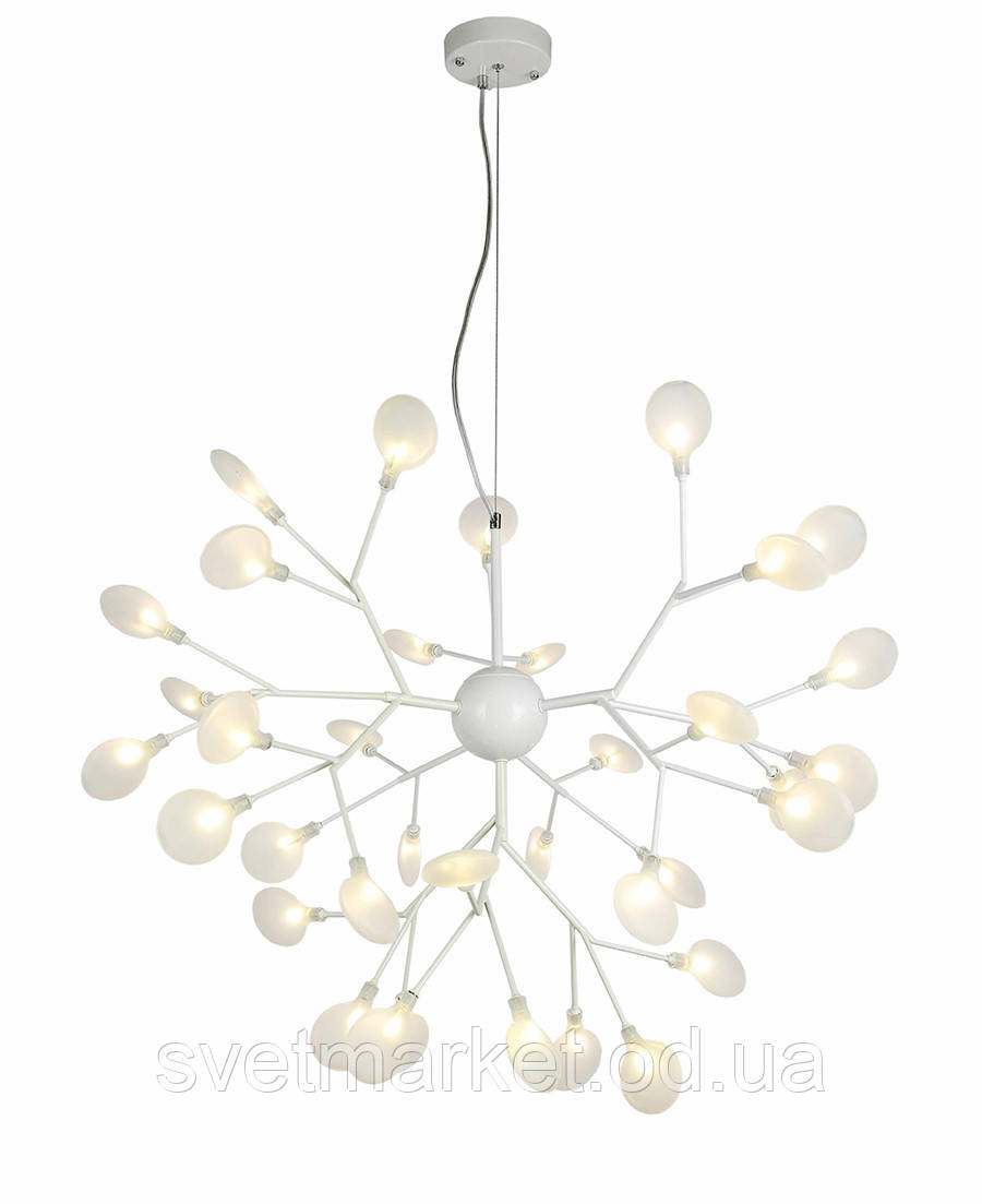 Біла підвісна люстра 918LP262-36 WH+WH