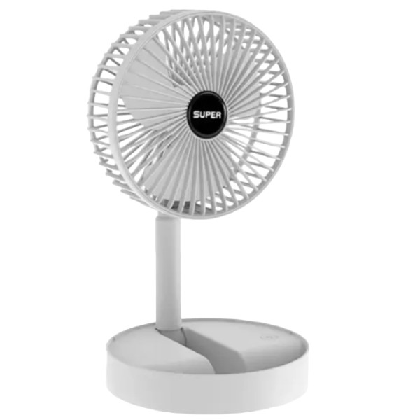 Вентилятор міні акумуляторний USB Folding Fan Білий, фото 1
