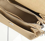 Шкіряна жіноча сумка. Сумочка клатч жіноча маленька модна з натуральної шкіри (чорна), фото 10