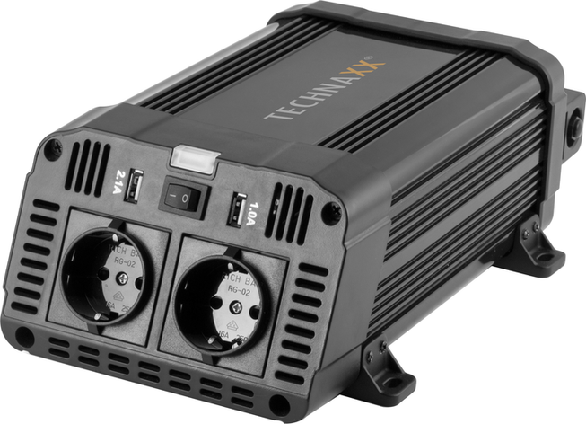 Інвертор автомобільний 12V-230V Technaxx TE16 2USB 1200-2400W, фото 1