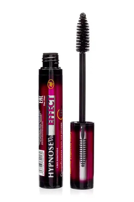 Туш для вій об'ємна з ефектом накладних вій Triumpf Hypnose Volume Effect чорна, фото 1