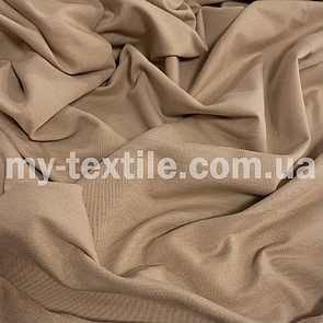 Двонитка тканина трикотажна хб Туреччина 240 grm 180 см Бежевий холодний