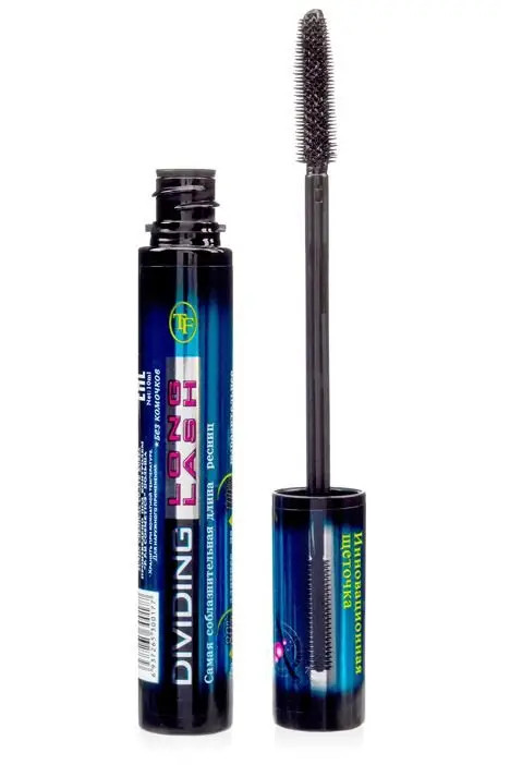 Туш для ідеально розділених, гладких і блискучих вій Triumpf Dividing Long Lash чорна, фото 1
