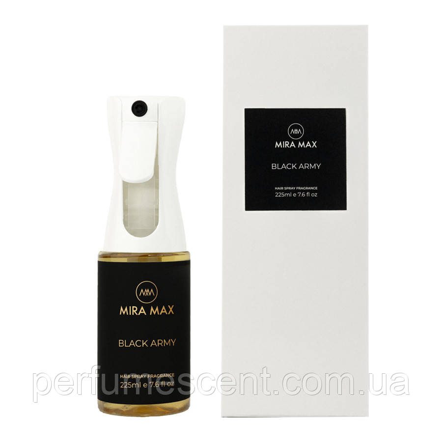 Аромаспрей для волосся "BLACK ARMY" Mira Max 225 мл, фото 1