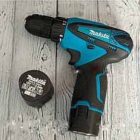 Шурупокрут Makita DF 330 DWE (12 V, 2 Ah), з набором інструментів у кейсі, акумуляторний шурупокрут Макіта, фото 7