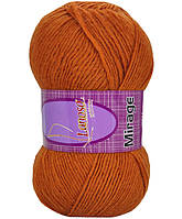 Lanoso MIRAGE (Ланосо Міраж) № 906 помаранчевий (Пряжа вовняна з акрилом, нитки для в'язання)