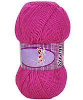 Lanoso MIRAGE (Ланосо Міраж) № 948 фуксія (Пряжа вовняна з акрилом, нитки для в'язання)
