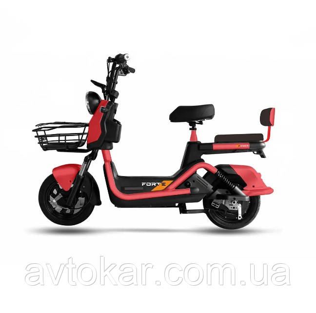 Велоскутер акумуляторний FORTE GS500 Червоний, Макс швидкість 35 км/год, Потужність двигуна 500 Вт ORG