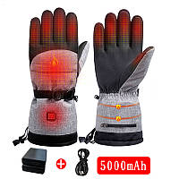 Рукавиці з підігрівом на акумуляторах Baesan, 3 режими, водонепроникні, 5000мА/год, до 50°С, до 8 годин
