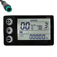 Дисплей LCD  SW S866  24В/36В/48В  з герметичним роз'ємом