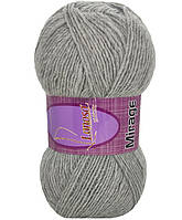 Lanoso MIRAGE (Ланосо Міраж) № 2258 сірий (Пряжа вовняна з акрилом, нитки для в'язання)