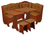 Кухонний куточок "Рамбушка" + стіл + 2 табуретки, фото 2