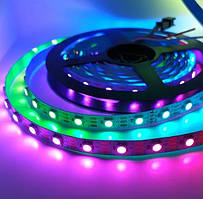 Світлодіодна стрічка RGB SMD 5050 5В 60 д.м. IP20 Series "S" ширина 10мм упаковка 5м (ціна 1м)