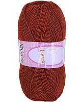 Lanoso MIRAGE (Ланосо Міраж) № 5942 цегла (Пряжа вовняна з акрилом, нитки для в'язання)