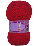 Lanoso MIRAGE (Ланосо Міраж) № 956 червоний (Пряжа вовняна з акрилом, нитки для в'язання)