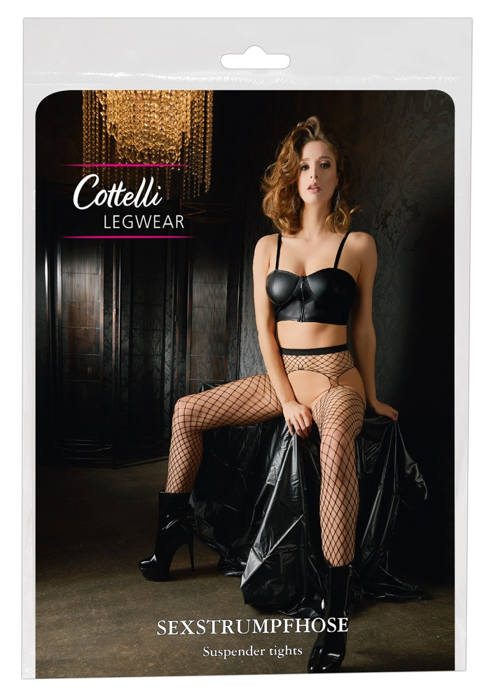 Колготки - 2530155 Cottelli Collection Sex Tights S-L 18+, фото 1