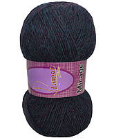 Lanoso MIRAGE (Ланосо Міраж) № 23105 темно-синій (Пряжа вовняна з акрилом, нитки для в'язання)