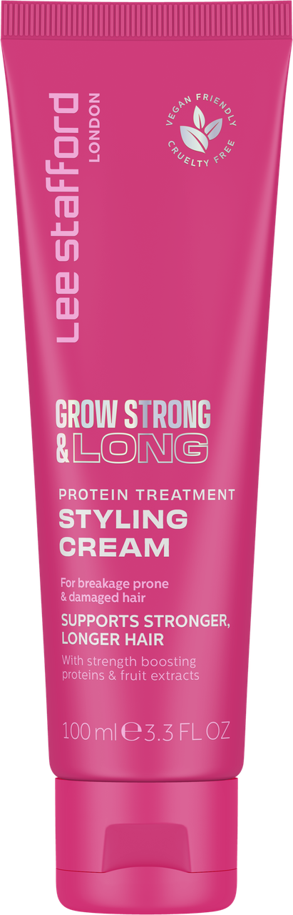 Протеїновий крем для стайлінгу Lee Stafford Grow Strong & Long Protein Treatment Styling Cream,100мл, фото 1