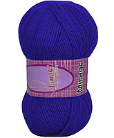 Lanoso MIRAGE (Ланосо Міраж) № 954 синій (Пряжа вовняна з акрилом, нитки для в'язання)