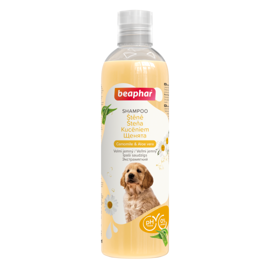 Beaphar Shampoo Camomile & Aloe vera for puppies – шампунь з Ромашкою і Алое вера для цуценят - 250 мл