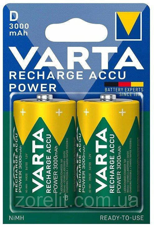 Акумулятор Varta HR20 3000mAh Ni-MH, блістер 2 шт, фото 1