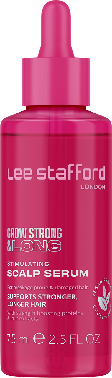 Стимулююча сироватка для шкіри голови , Lee Stafford Grow Strong & Long Stimulating Scalp Serum,75мл