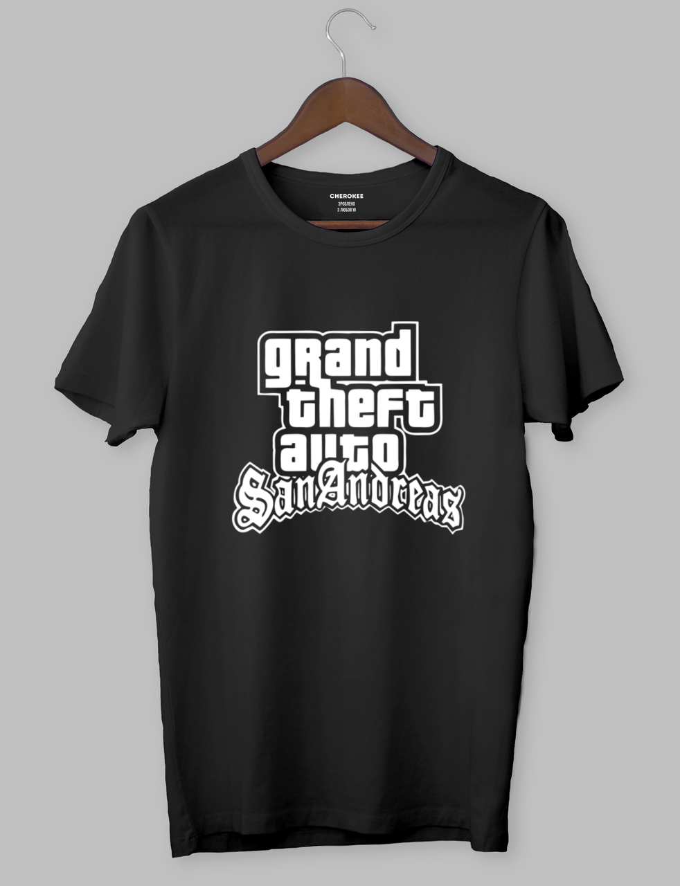 Футболка чоловіча чорна М "GTA San Andreas"-1694