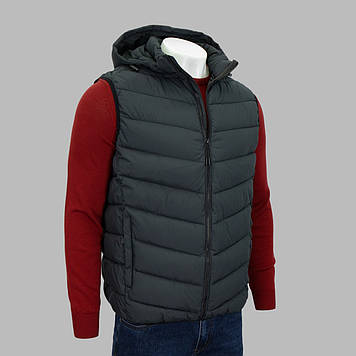 Жилетка чоловіча M.A.D.I.S.S C005A Т.СІРА 100% поліестер 5XL(Р)