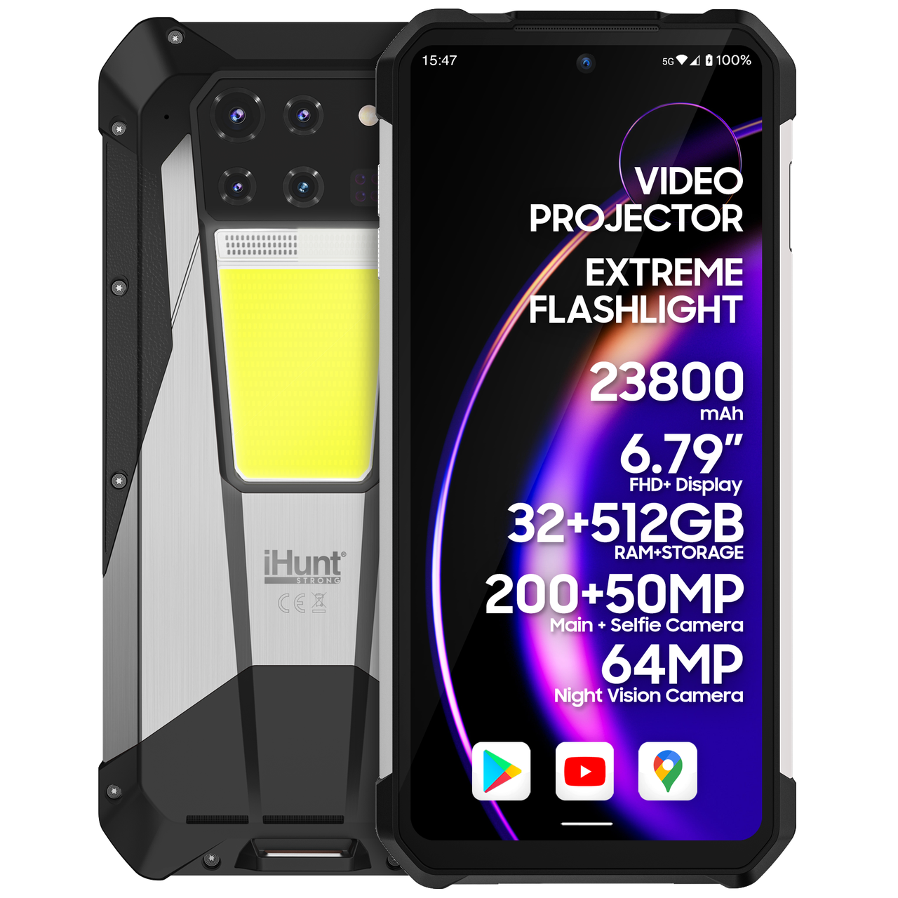 Протиударний cмартфон iHunt Tank 3 PRO – 32/512 Гб, 23800мАг, фото 1