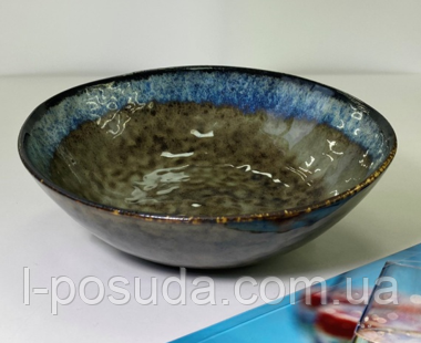 Керамічний салатник "Семі-руст", 18х5,5 см, фото 1