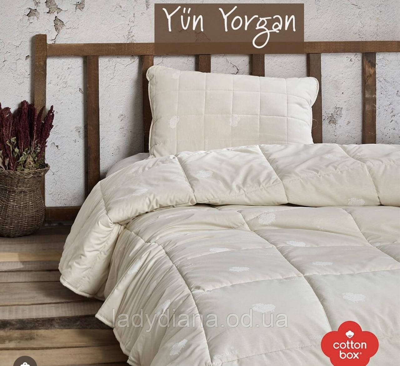 Ковдра вовняна зимова розмір полуторний 155*215 см Туреччина Cotton Box