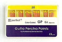 Штифты гуттаперчивые Endo Points T0.04 #20, 60шт