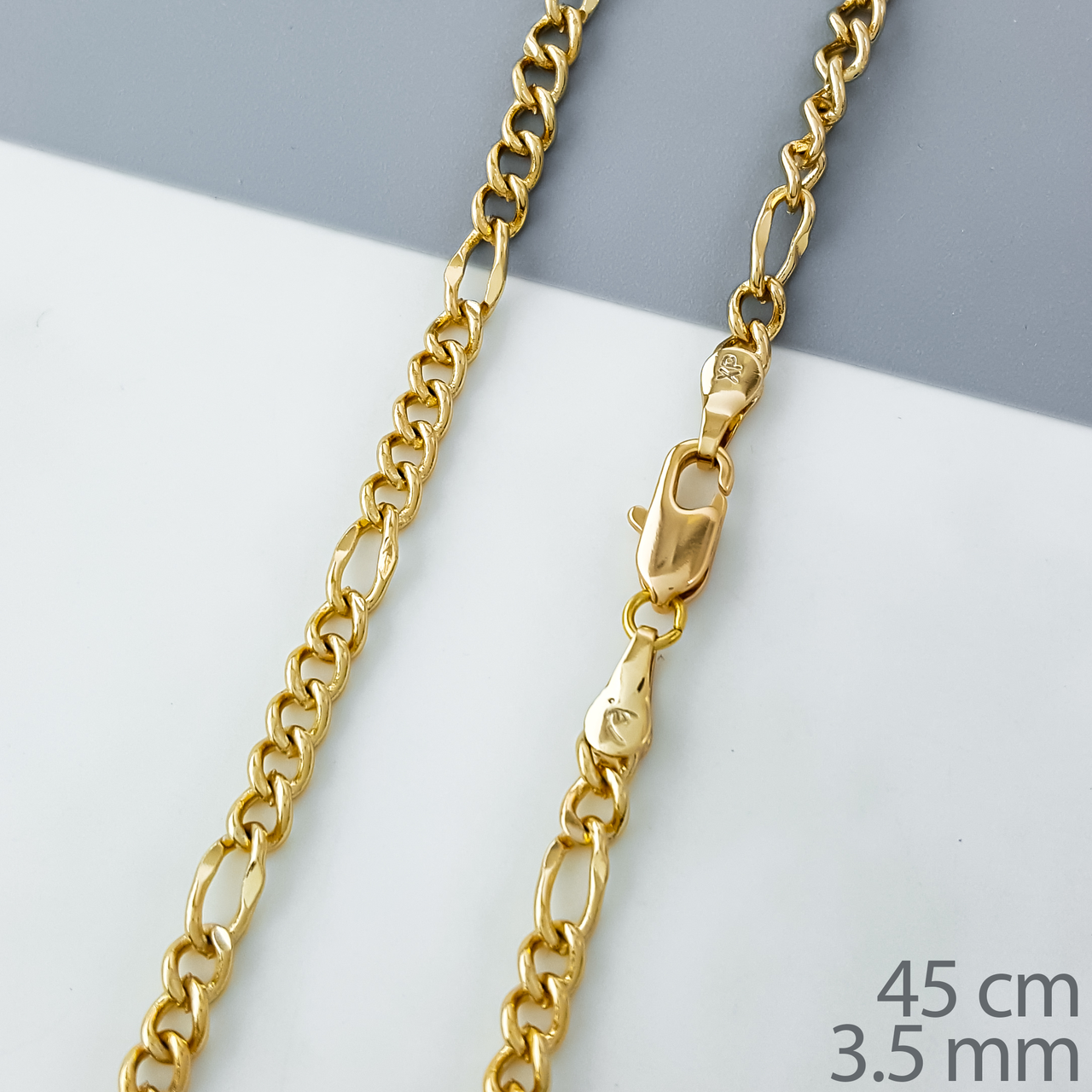 Ланцюжок "Фігаро" р.45; медичне золото Xuping 18К