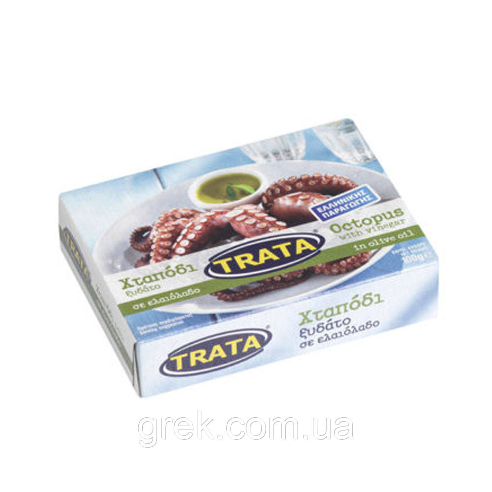 Восьминіг в оливковій олії та винному оцті TRATA 100 г, фото 1