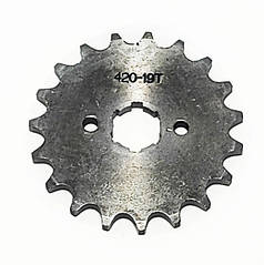 Зірка приводна 420-19 зубців 20х18 посадкова
