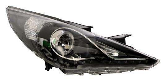 Hyundai Sonata YF оптика передня чорна (YAA-SNT-0171), фото 1