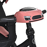 Велосипед триколісний дитячий з батьківською ручкою TURBO TRIKE MT 1007-7 Персиковий, фото 6
