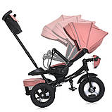 Велосипед триколісний дитячий з батьківською ручкою TURBO TRIKE MT 1007-7 Персиковий, фото 8