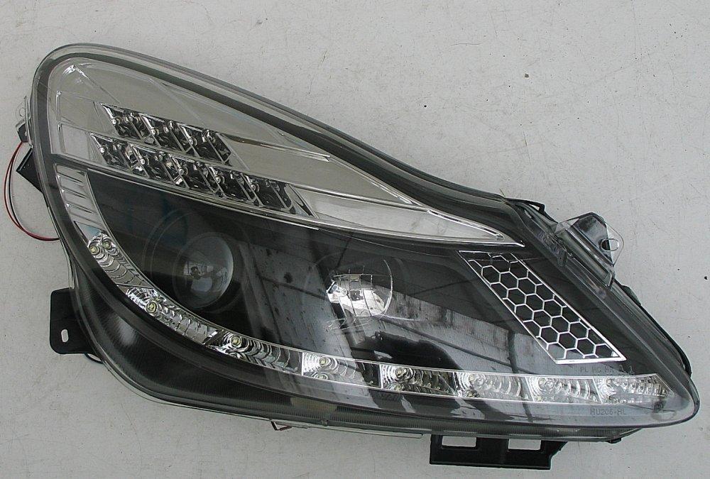 Оптика передня чорна Opel Corsa D (HU337E-00-1-E-01), фото 1