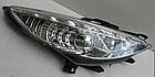 Peugeot 207 оптика передня хром LED (HU299E1-00-1-E-00), фото 3