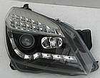 Opel Astra H оптика передня чорна LED (HU319E1-00-1-E-01), фото 4