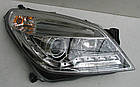 Opel Astra H оптика передня хром (HU318E1-00-1-E-00), фото 3