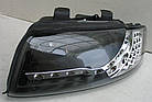 Audi A4 B6 оптика передня чорна (HU296E-00-1-E-01), фото 3