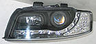 Audi A4 B6 оптика передня чорна (HU296E-00-1-E-01), фото 6
